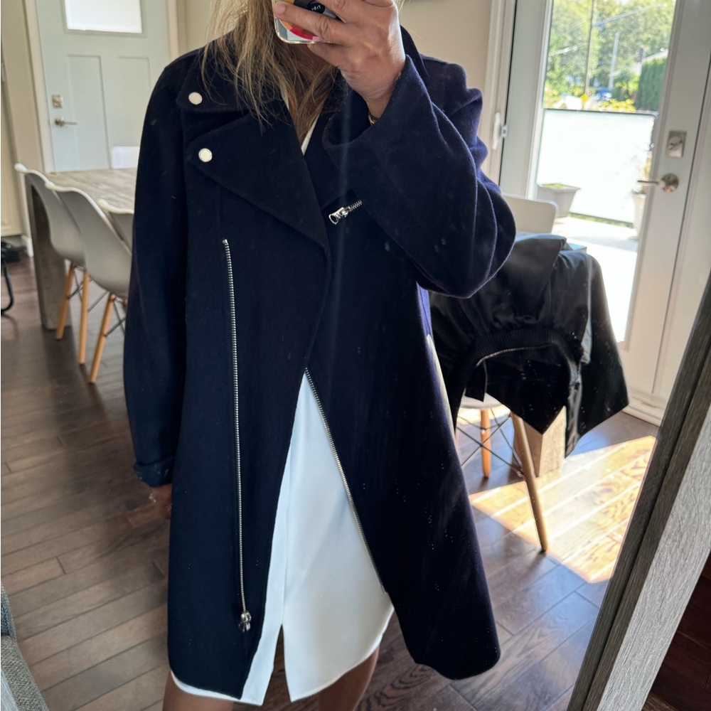 GUC blue thin coat Derek Lam 10 Crosby in small